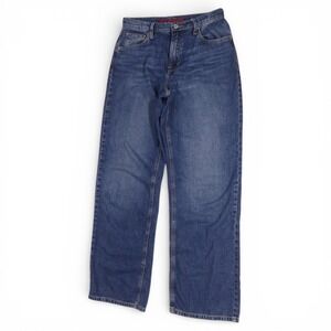 Lucky Brand Wide Leg High Rise Jeans Women 6/28 L Blue Excellent Denim